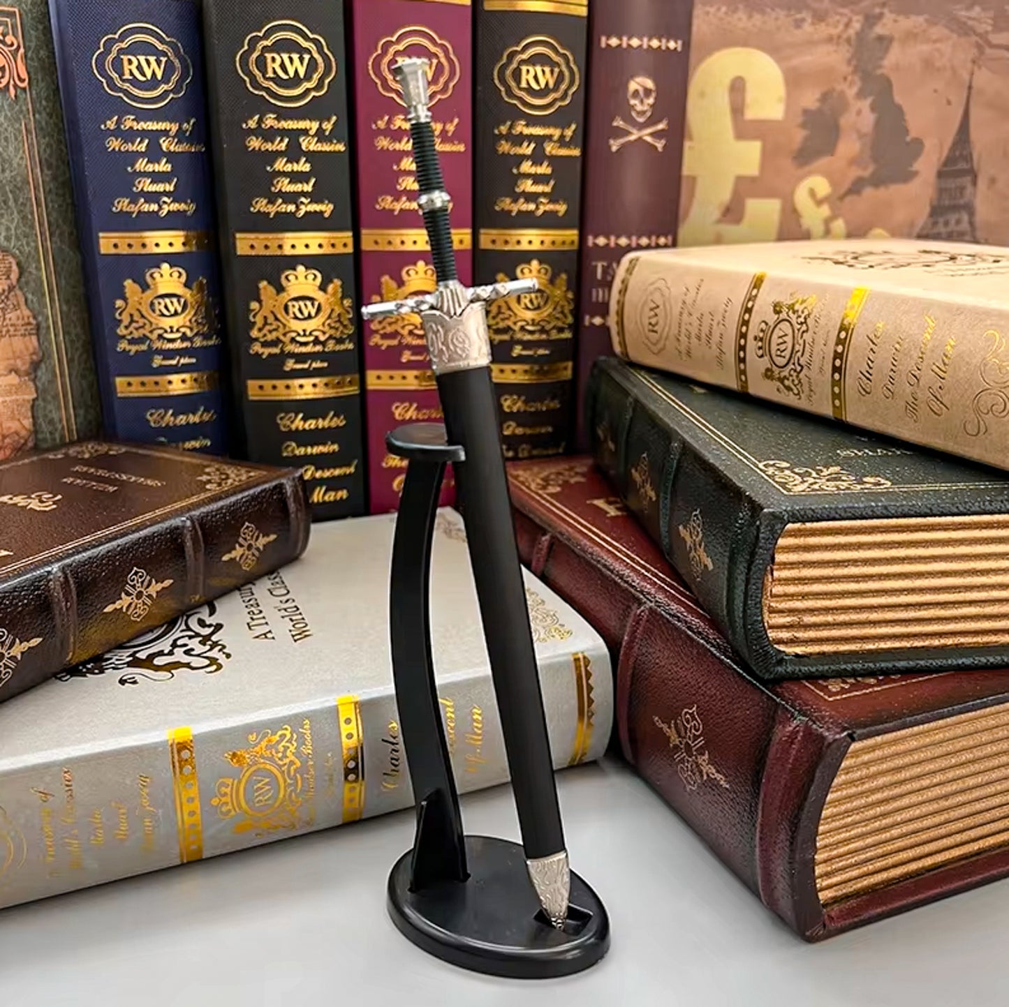 The Witcher 3 Geralt 1:6 Full Metal Weapon Model 23cm Steel Sword - Steel Sword + Stand 2 Available at 2Fast2See.co