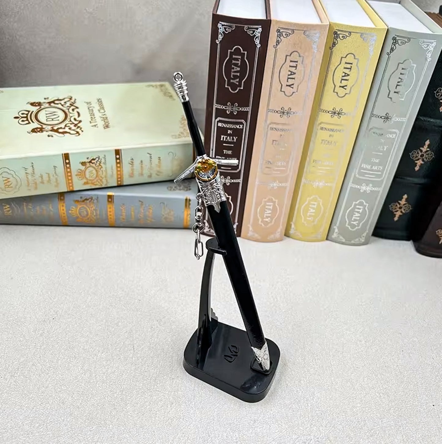 The Witcher 3 Geralt of Rivia 23cm Silver Sword - Silver Sword + Stand 2 Available at 2Fast2See.co