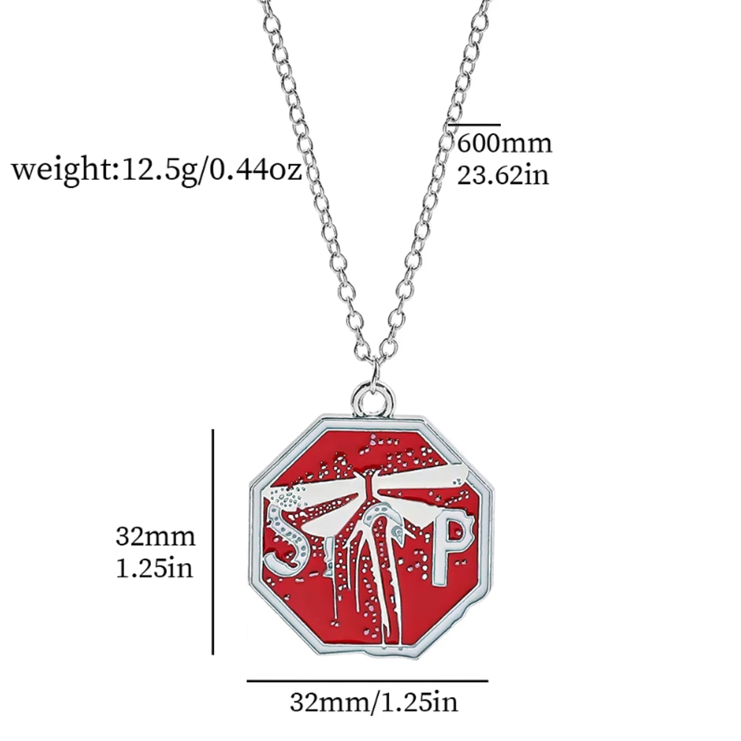 The Last Us Vol.2 Firefly Stop Sign Delicate Chain Pendant Necklace - Default Title Available at 2Fast2See.co