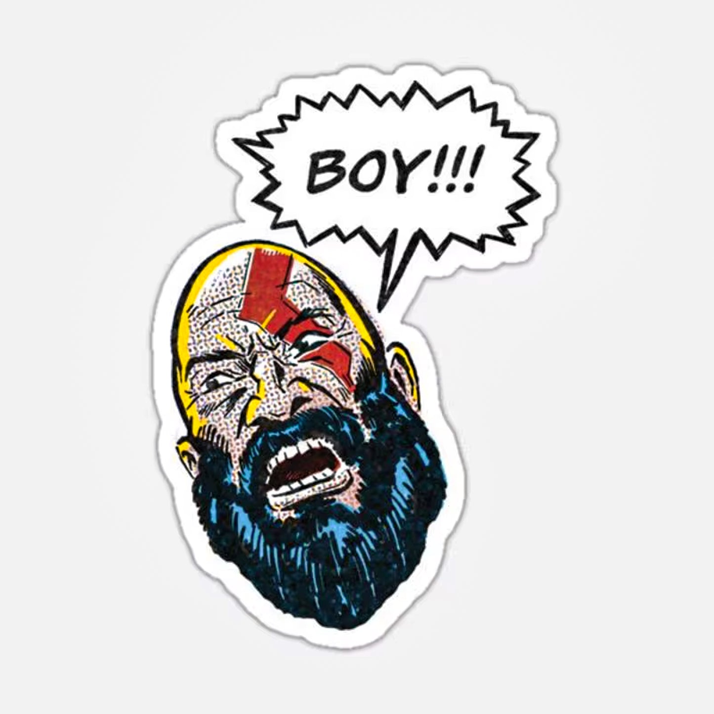 God Of War Kratos 10pcs Sticker Set