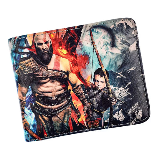 God of War Kratos & Atreus Inspired PU Leather Wallet