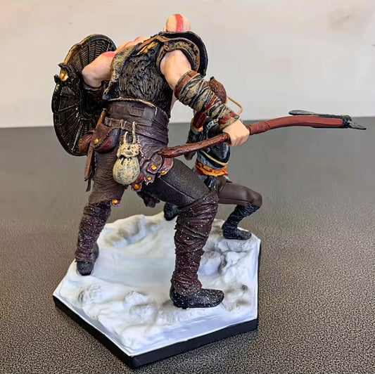 God of War Kratos and Atreus Deluxe PVC Figure Models - Default Title Available at 2Fast2See.co