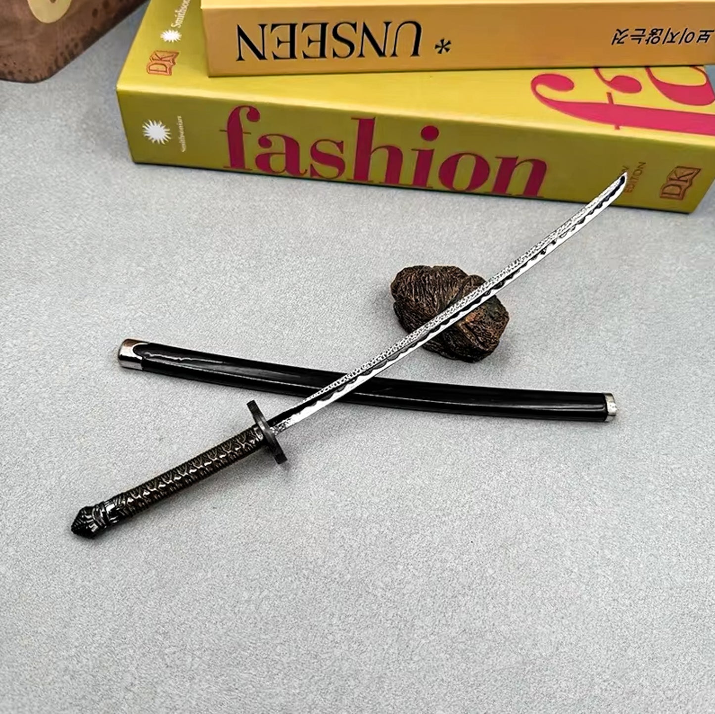 Elden Ring 26cm Moonveil Katana Magma Wyrm Metal Weapon