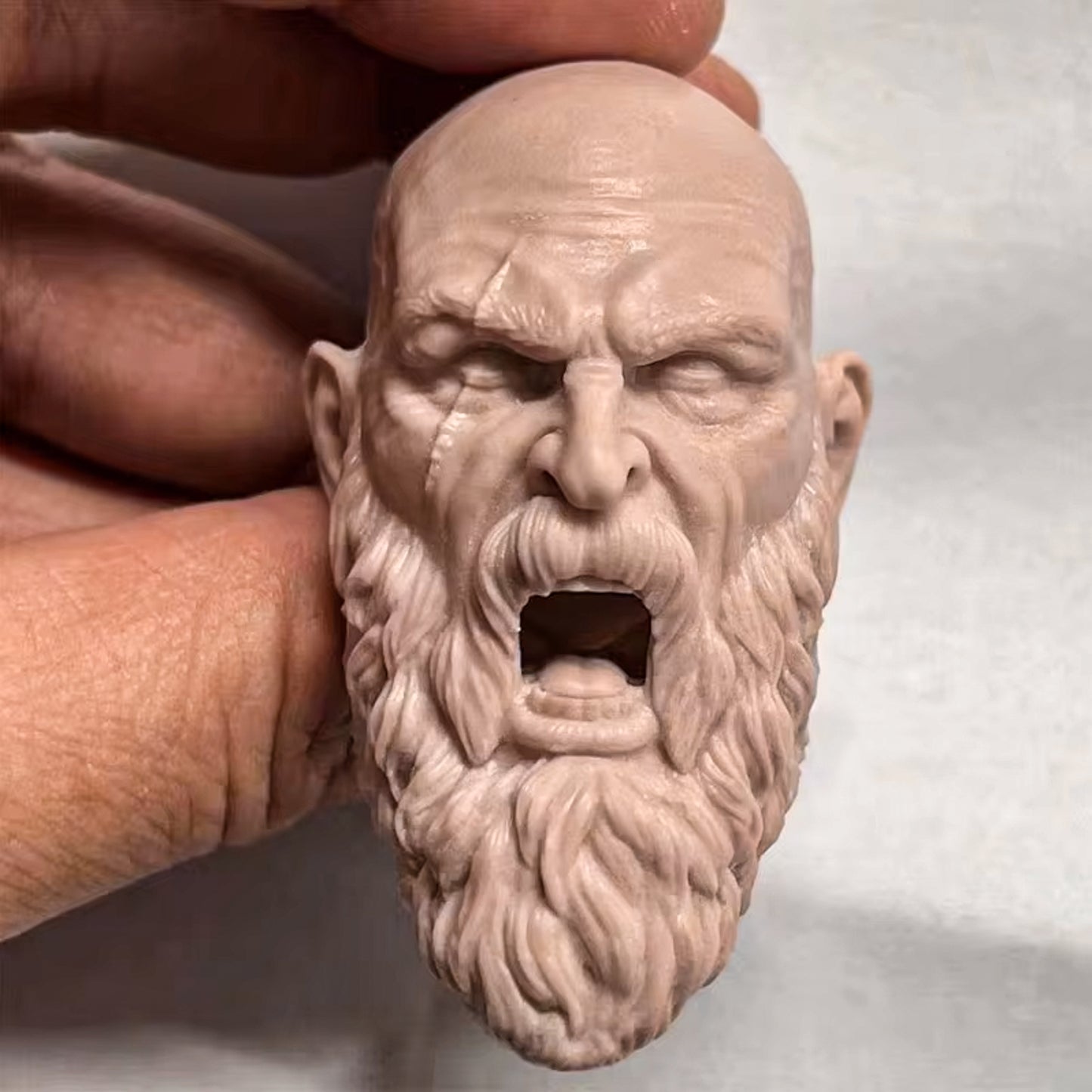 God of War Kratos Resin Head 1/6 Unpainted
