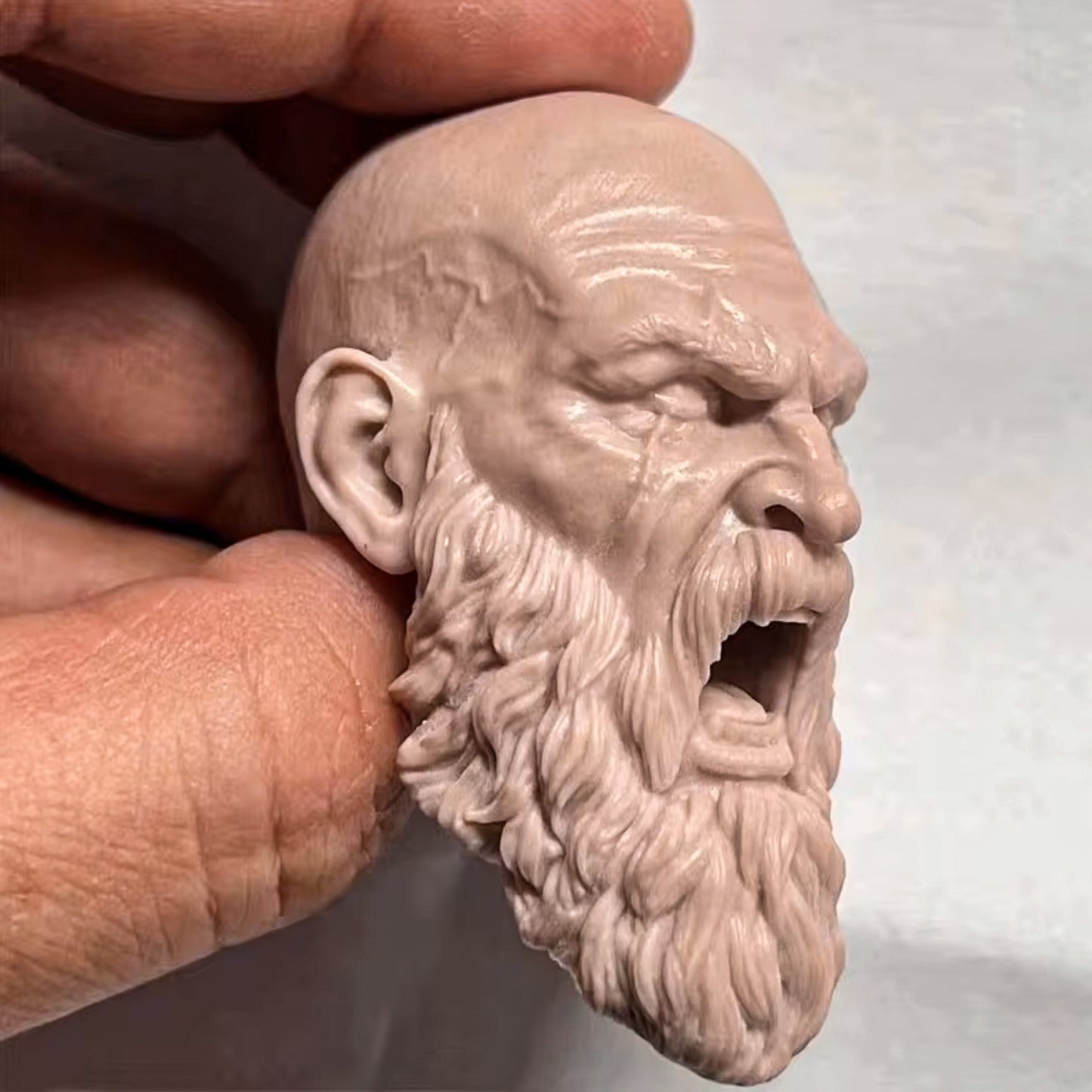 God of War Kratos Resin Head 1/6 Unpainted