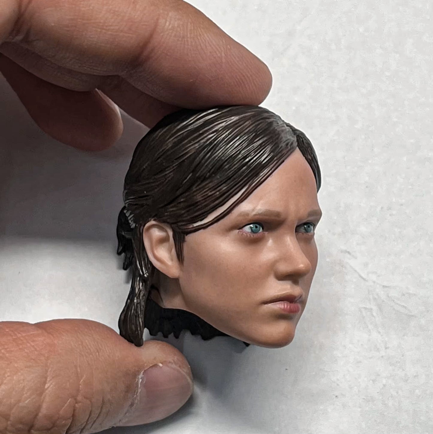 The Last of Us 1/6 Ellie Williams Head Sculpt Carving Model Painted