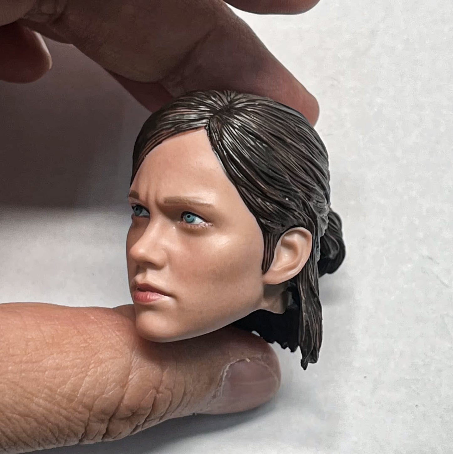 The Last of Us 1/6 Ellie Williams Head Sculpt Carving Model Painted