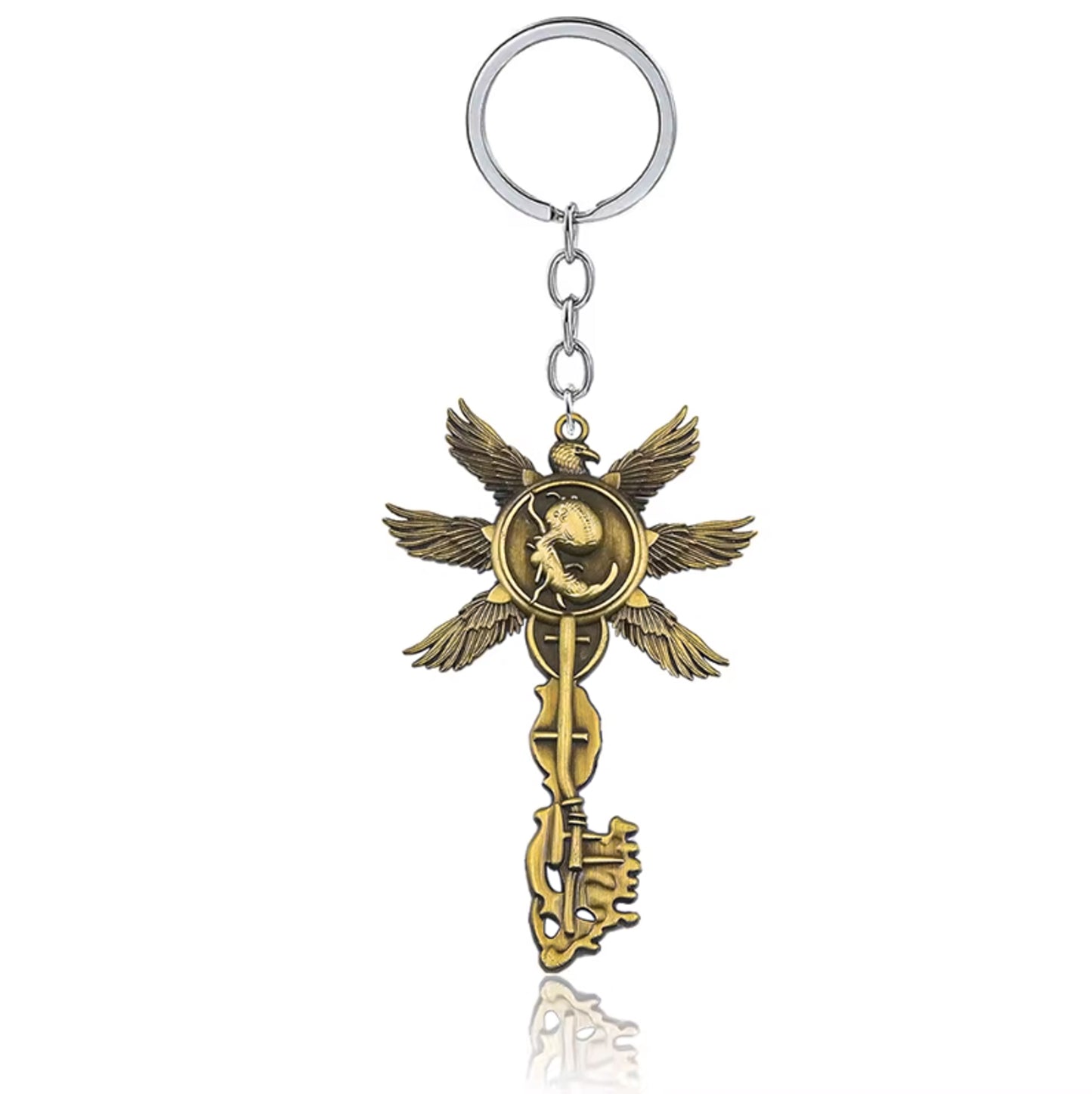 Resident Evil 8 RE8 Village Six-Winged Unborn Gold Key Keychain