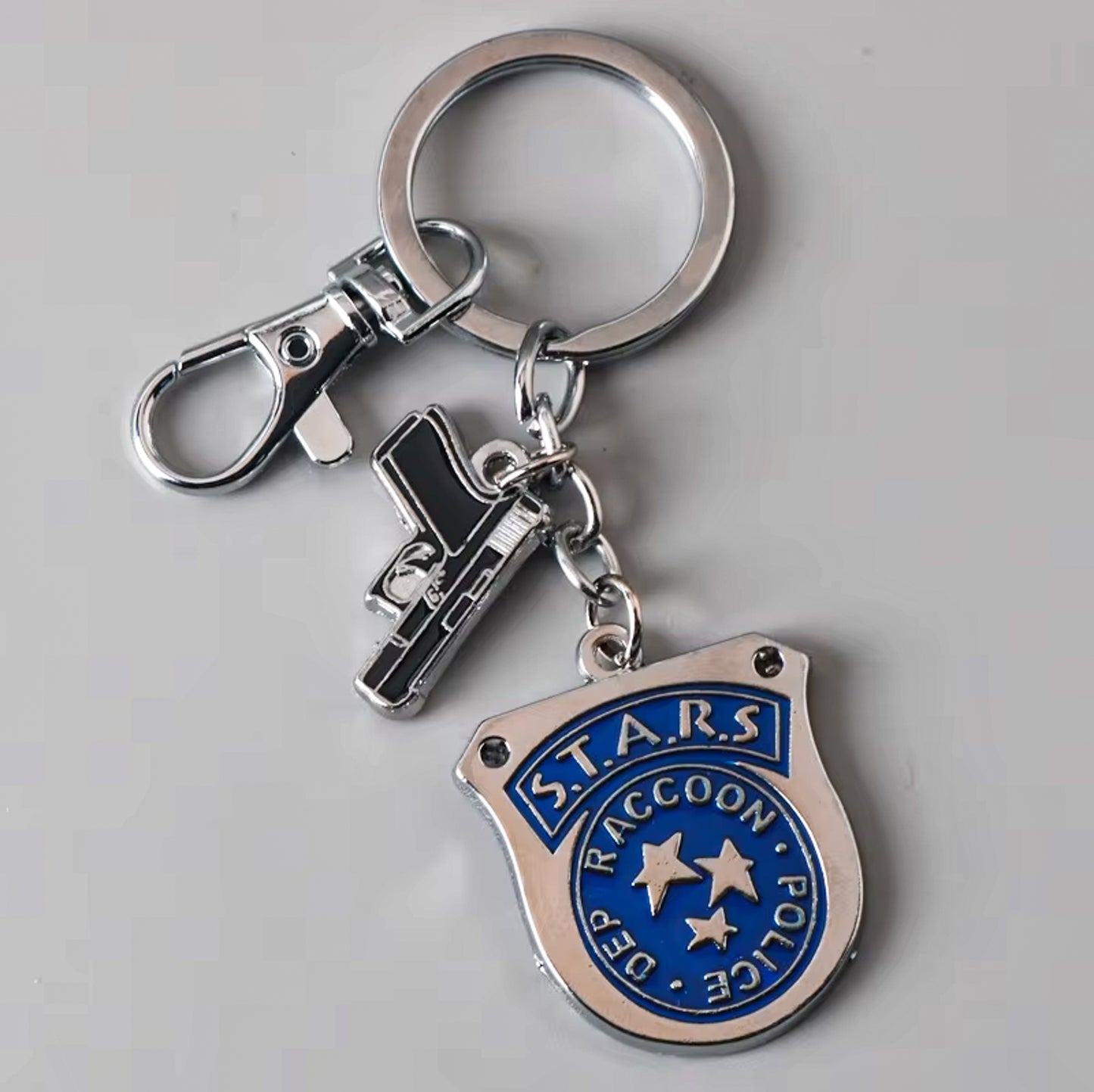 Resident Evil Stars Raccoon Police Department Keychain