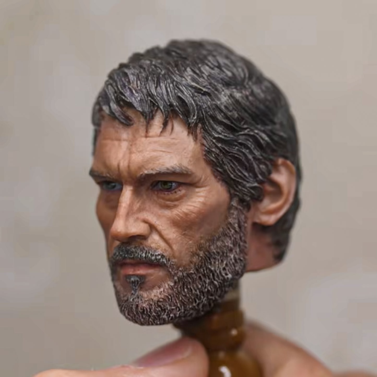The Last of Us 1/6 Joel Head Sculpt Carving Model Fit 12'' Action Figure