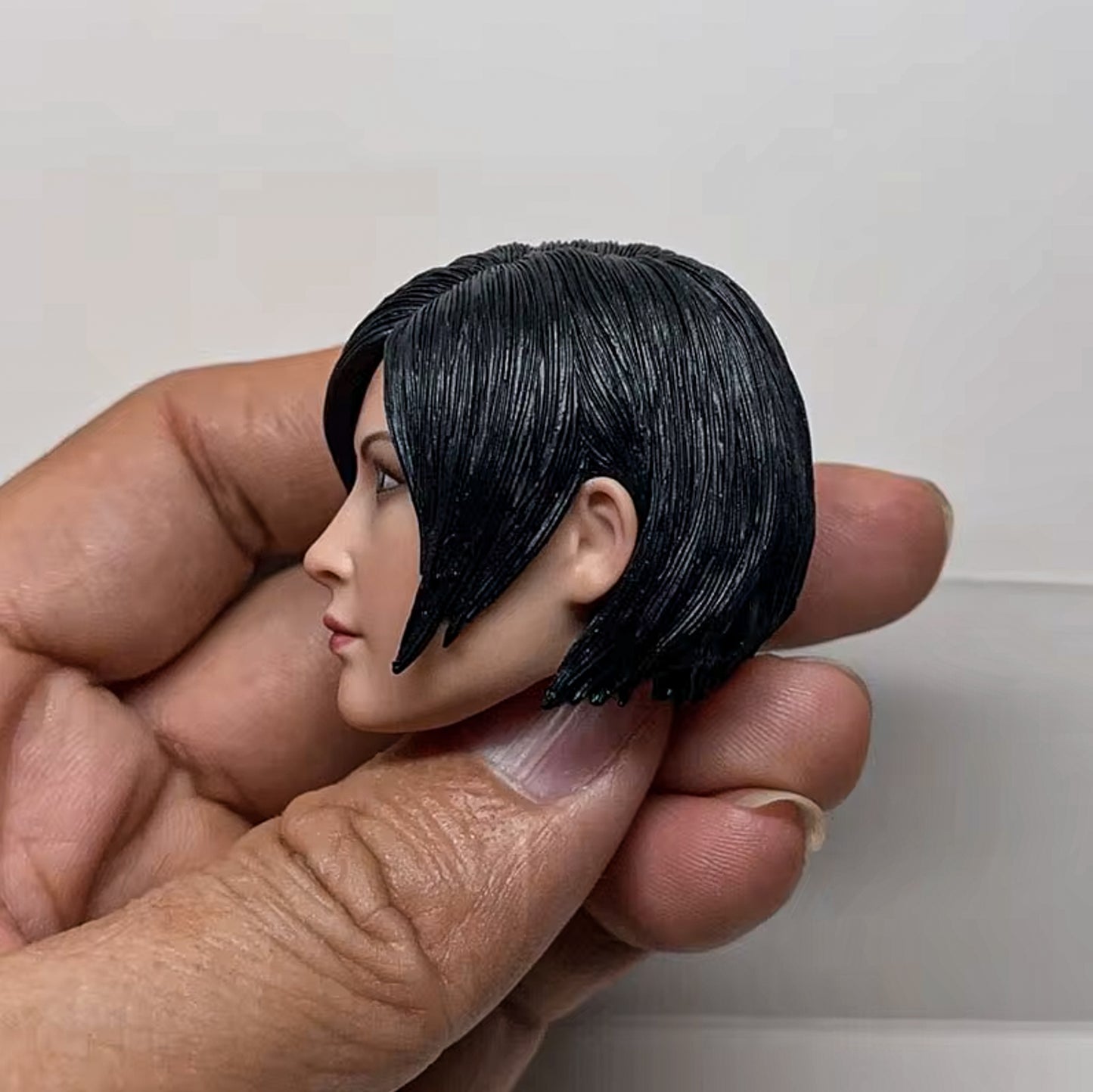 Ada Wong 1/6 Scale Head Carving PVC Head Sculpt Fit 12-inch Figure