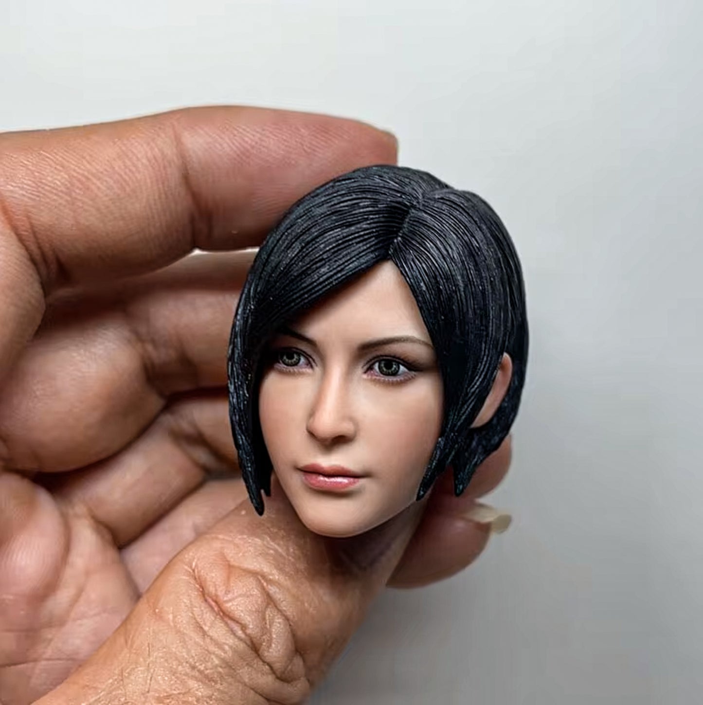 Ada Wong 1/6 Scale Head Carving PVC Head Sculpt Fit 12-inch Figure