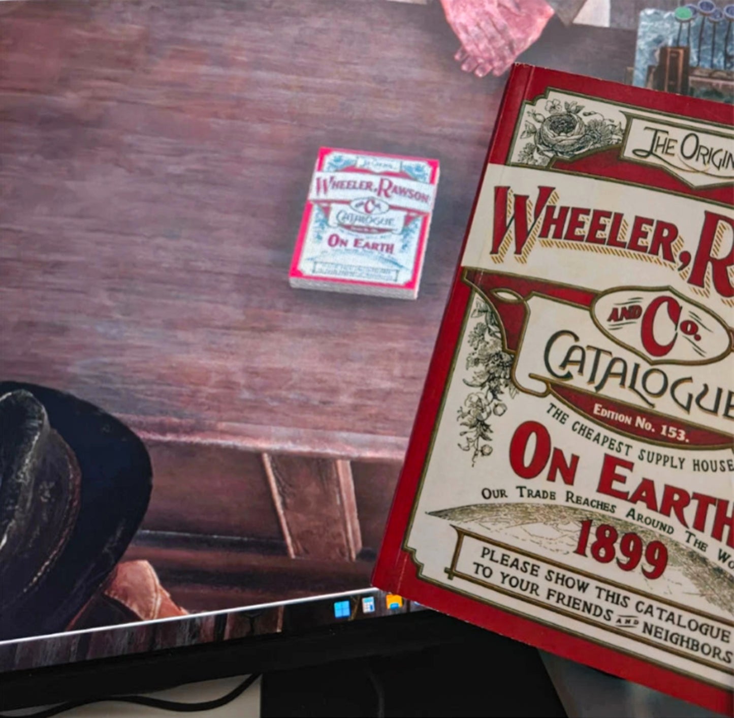 Red Dead Redemption 2 Store Catalog Manual Book Handmade Original English Font Collection
