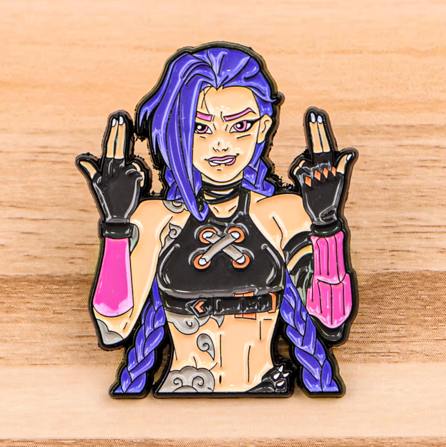 League of Legends Jinx Inspired Enamel Pin - Default Title Available at 2Fast2See.co