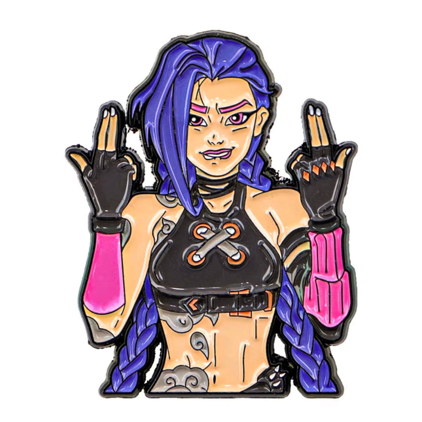 League of Legends Jinx Inspired Enamel Pin - Default Title Available at 2Fast2See.co