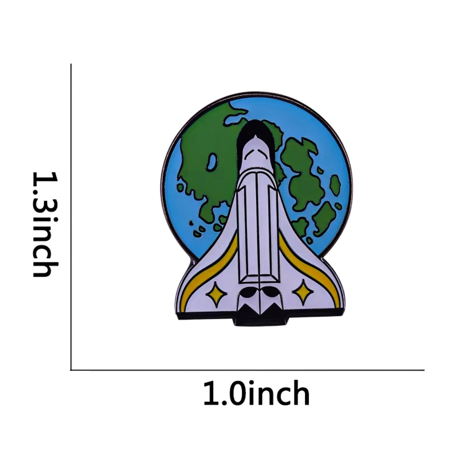 The Last of Us Part 2 Ellie's Space Rocket Pin Welcome To Earth - Replica Brooch - Default Title Available at 2Fast2See.co