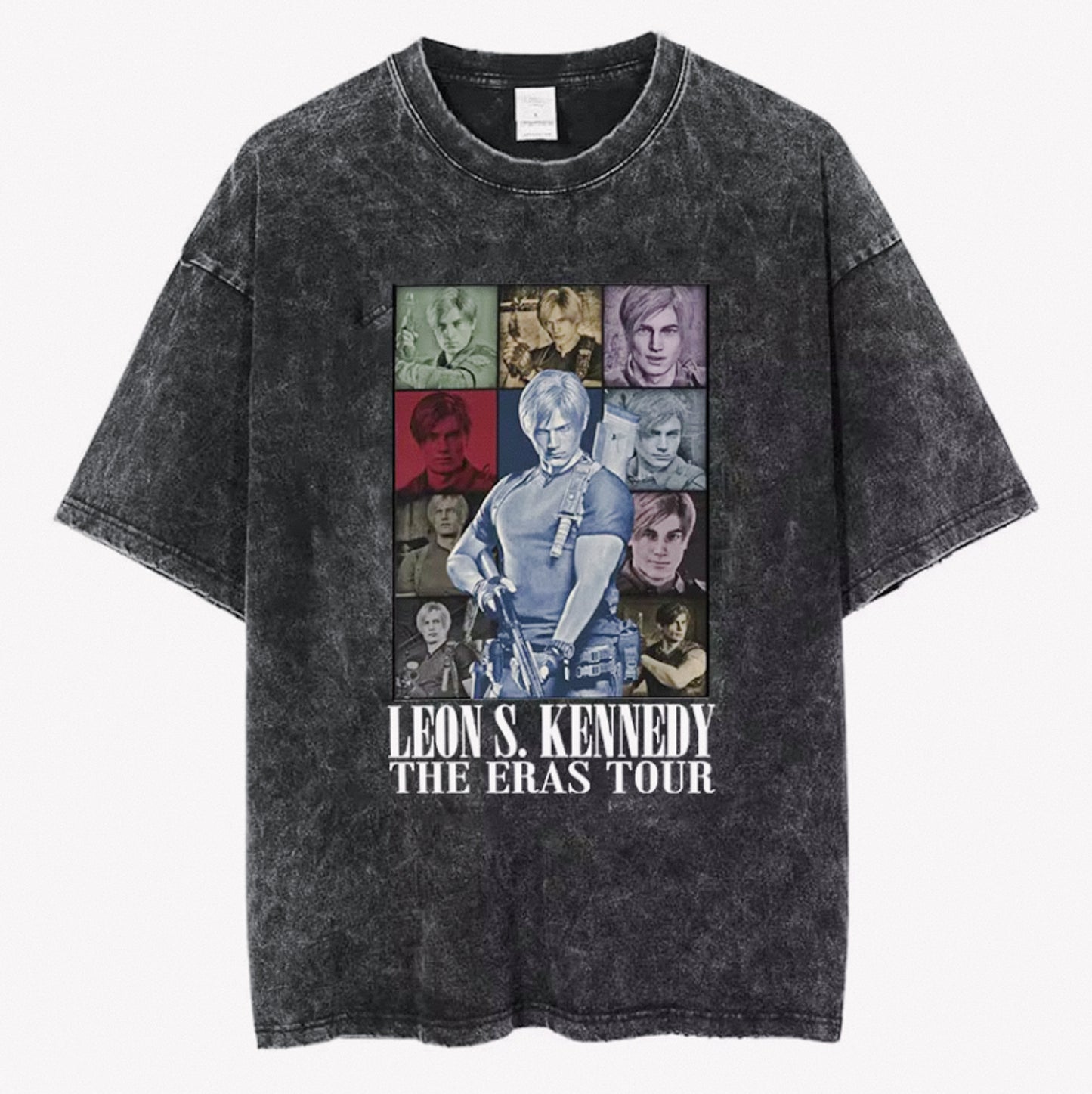 Resident Evil 4 Vintage Washed Leon S Kennedy Tshirt