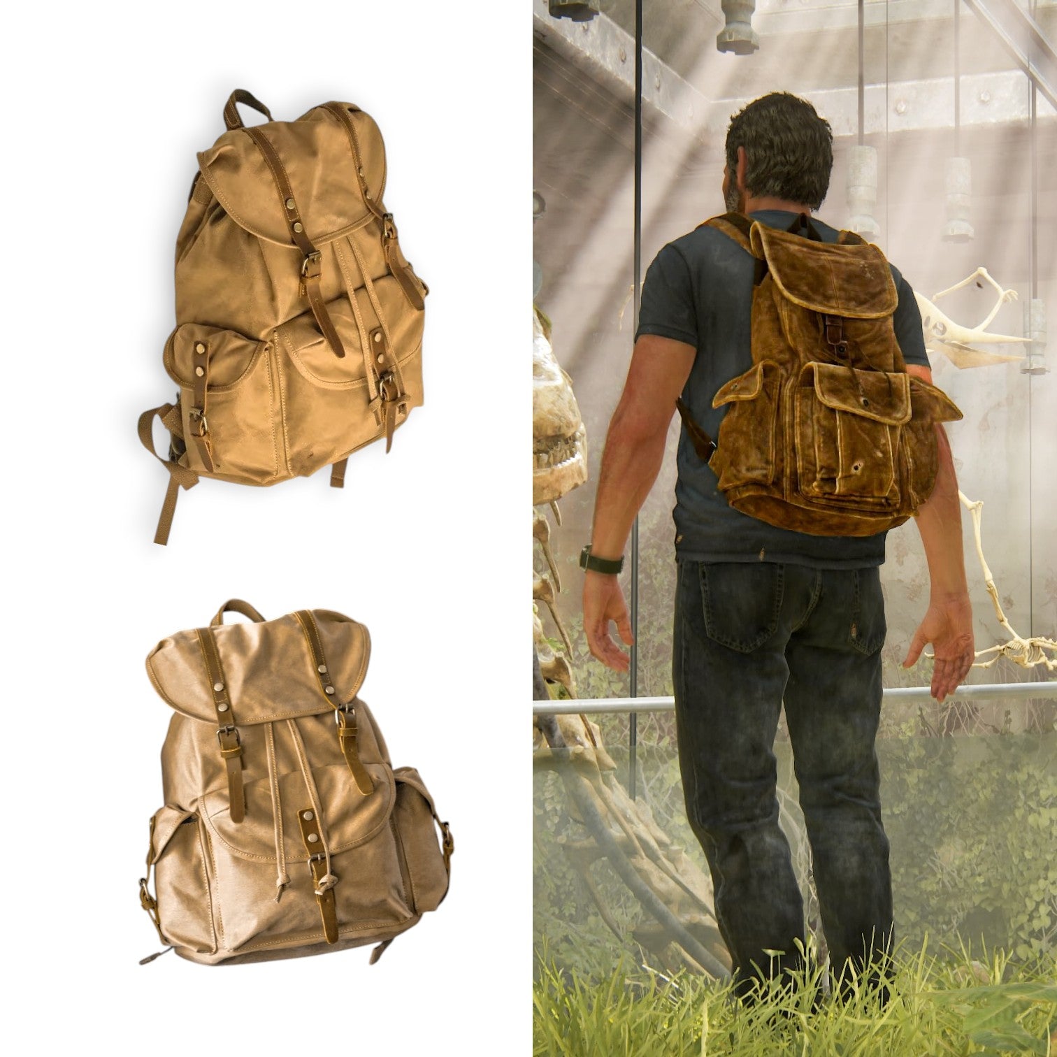 小物 At last STOLE The Last of Us Part II Joel's Handmade Survival Backpack Replica