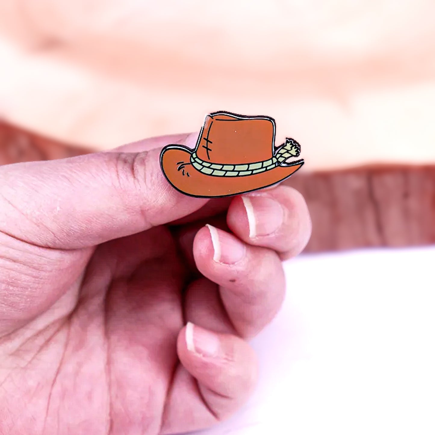 Red Dead Redemption Cowboy Hat Enamel Pin - Default Title Available at 2Fast2See.co