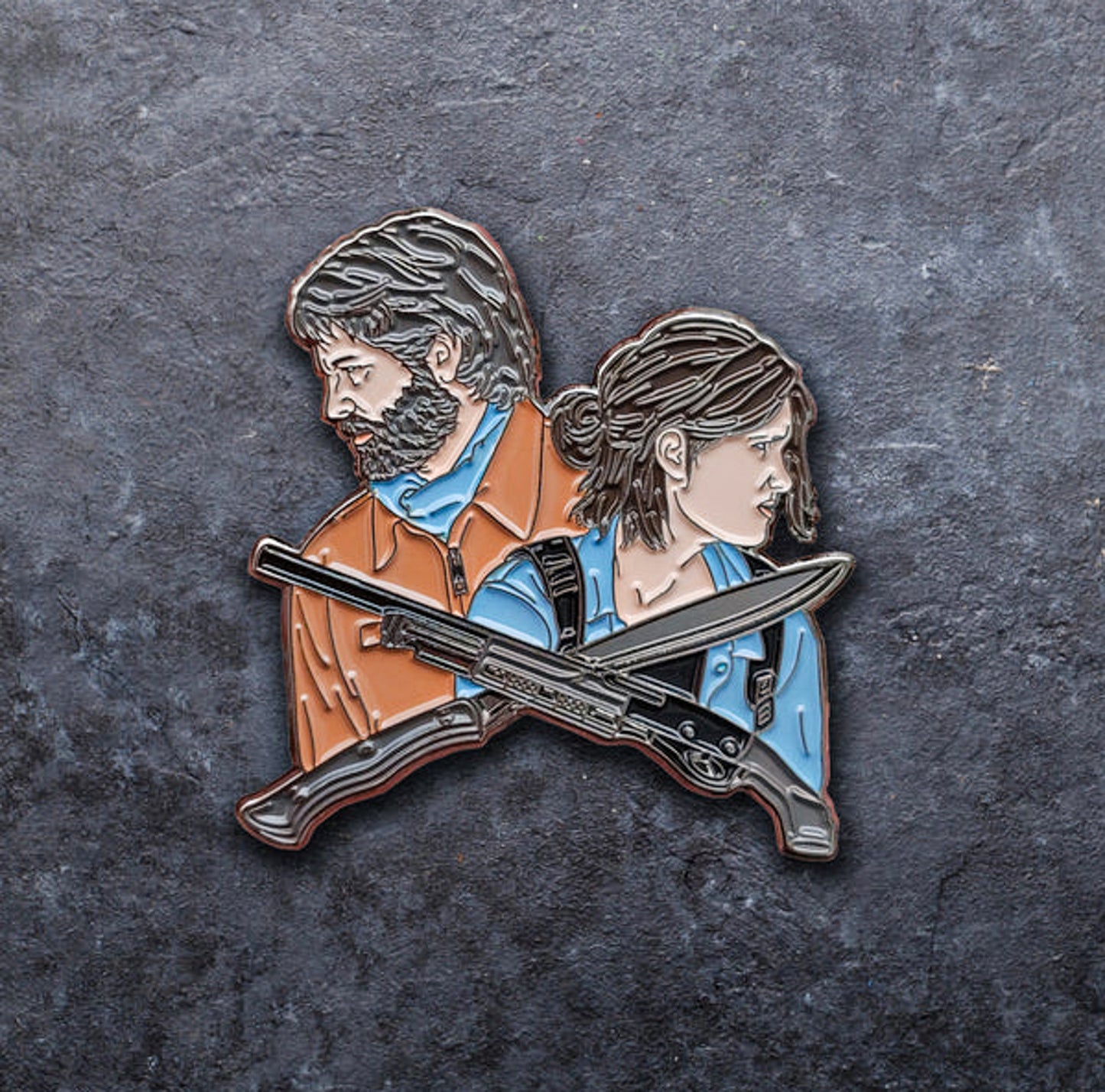 The Last Of Us Part II Ellie & Joel Enamel Pin - Default Title Available at 2Fast2See.co