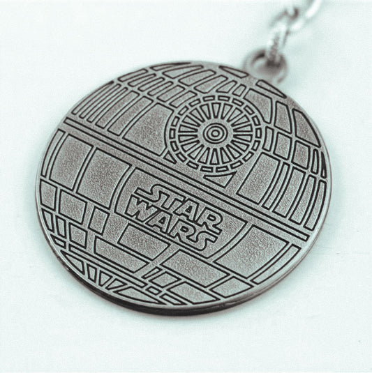 Star Wars Death Star Keychain Metalic Retro