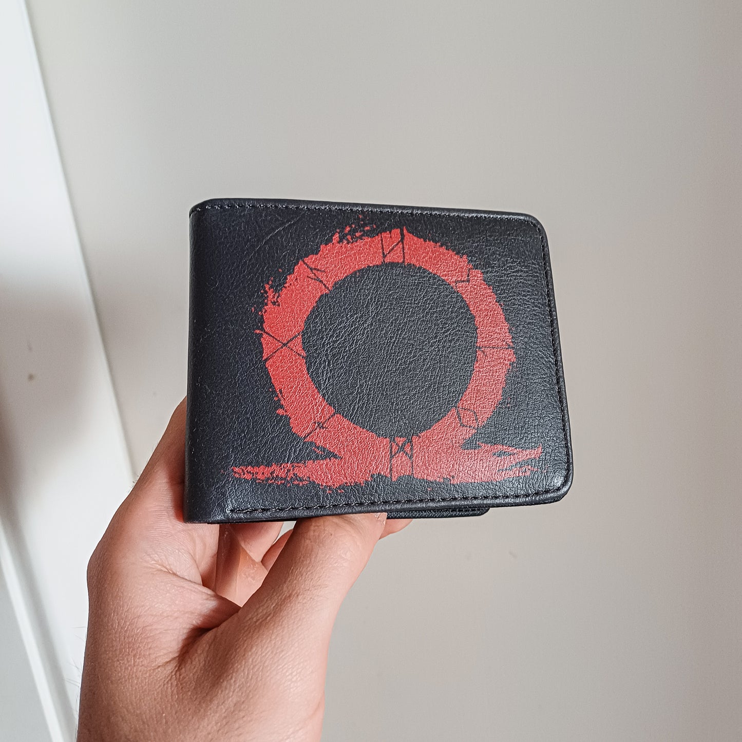 God of War Game Inspired Logo Kratos PU Leather Wallet - Default Title Available at 2Fast2See.co