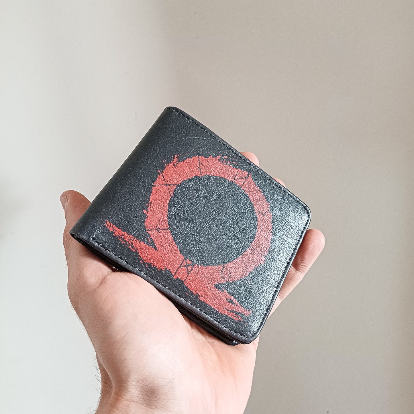 God of War Game Inspired Logo Kratos PU Leather Wallet - Default Title Available at 2Fast2See.co