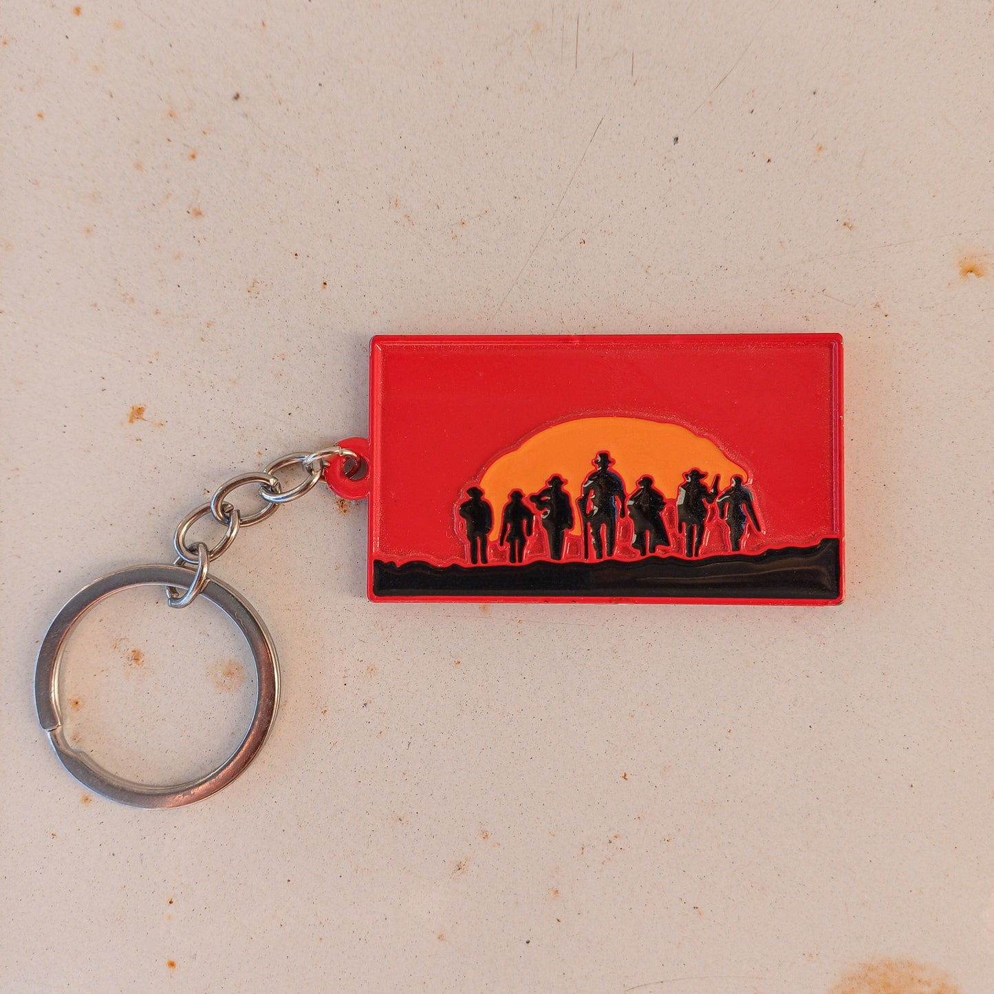 Red Dead Redemption II Game Metalic Custom Keychain - Default Title Available at 2Fast2See.co