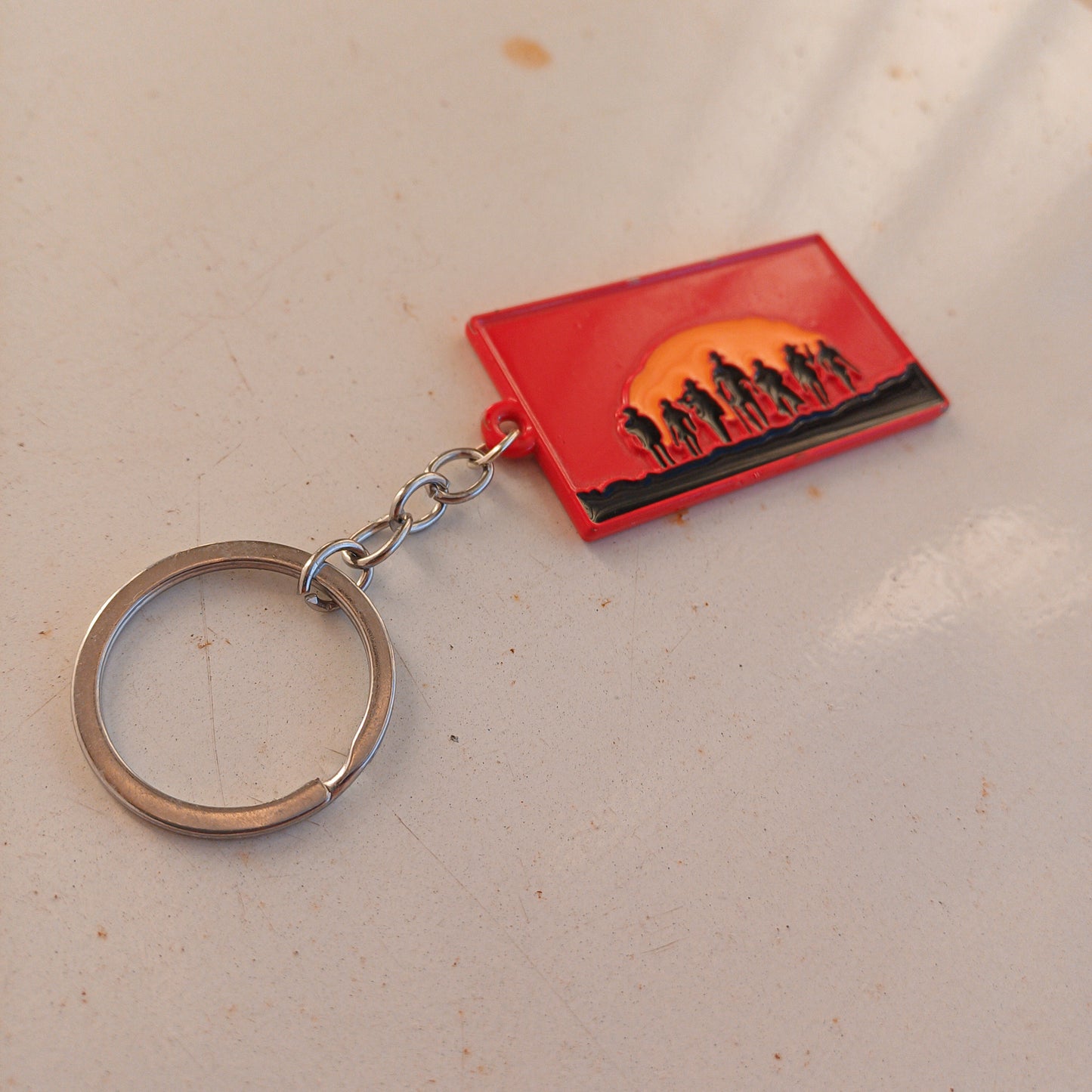 Red Dead Redemption II Game Metalic Custom Keychain - Default Title Available at 2Fast2See.co