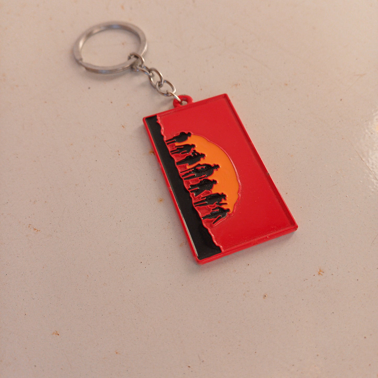 Red Dead Redemption II Game Metalic Custom Keychain - Default Title Available at 2Fast2See.co