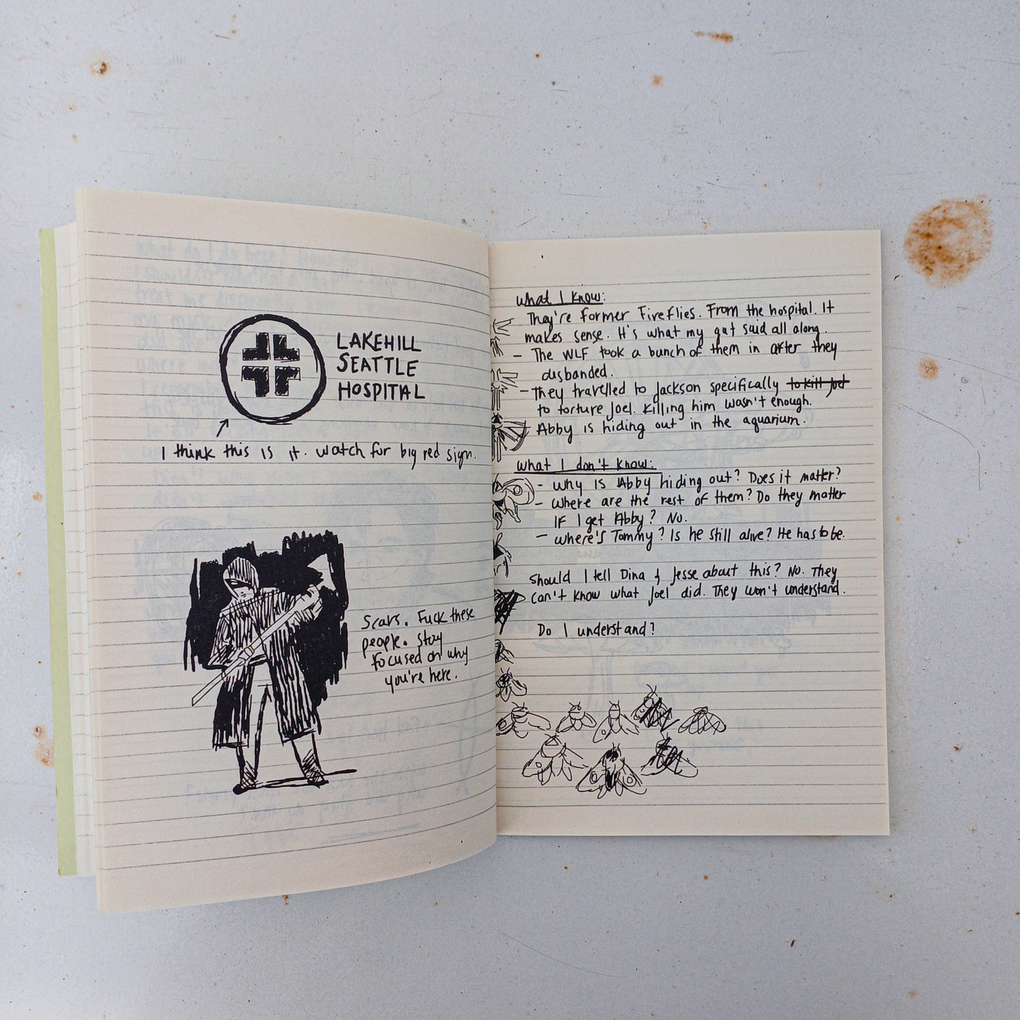 The Last of Us Ellie's Handmade Journal Replica