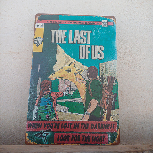 The Last Of Us Part I Vintage Comicbook Cover Metal Sign