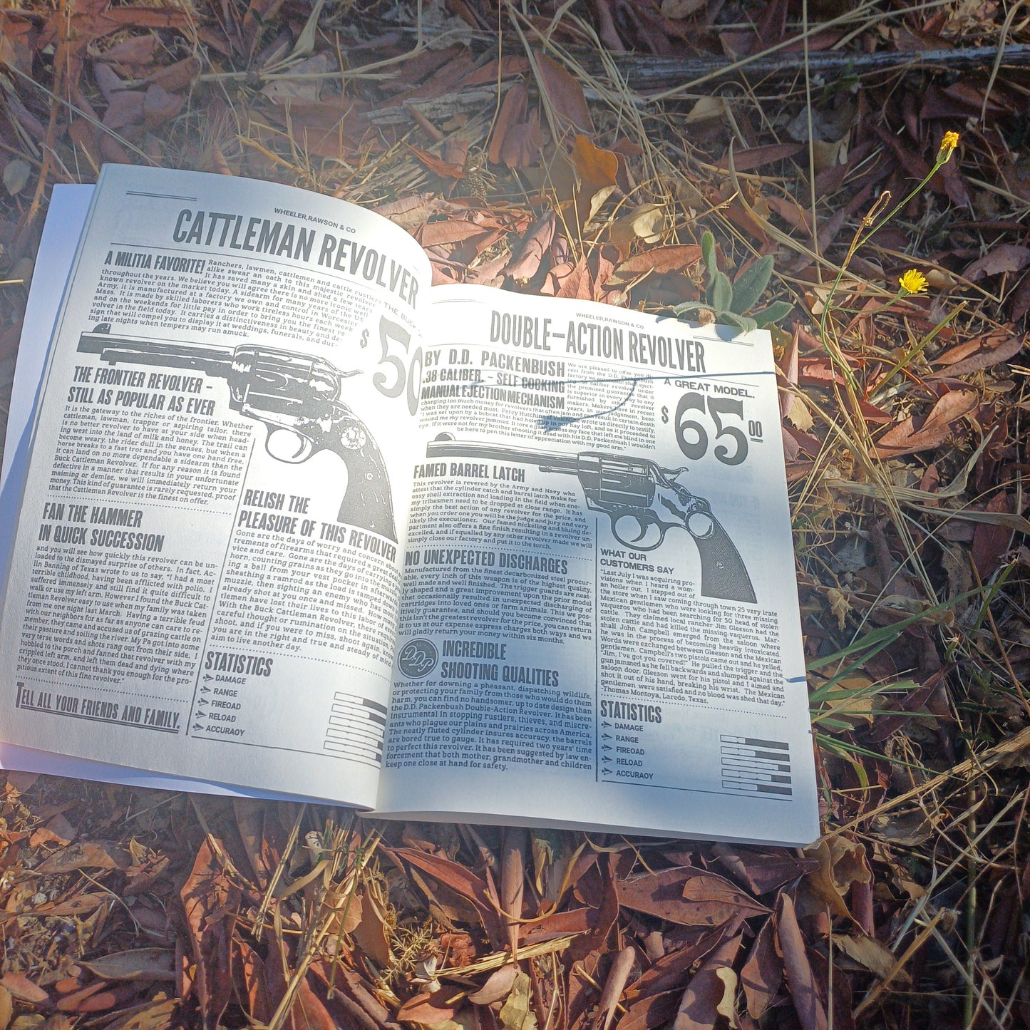 Red Dead Redemption 2 Store Catalog Manual Book Handmade Collection Item
