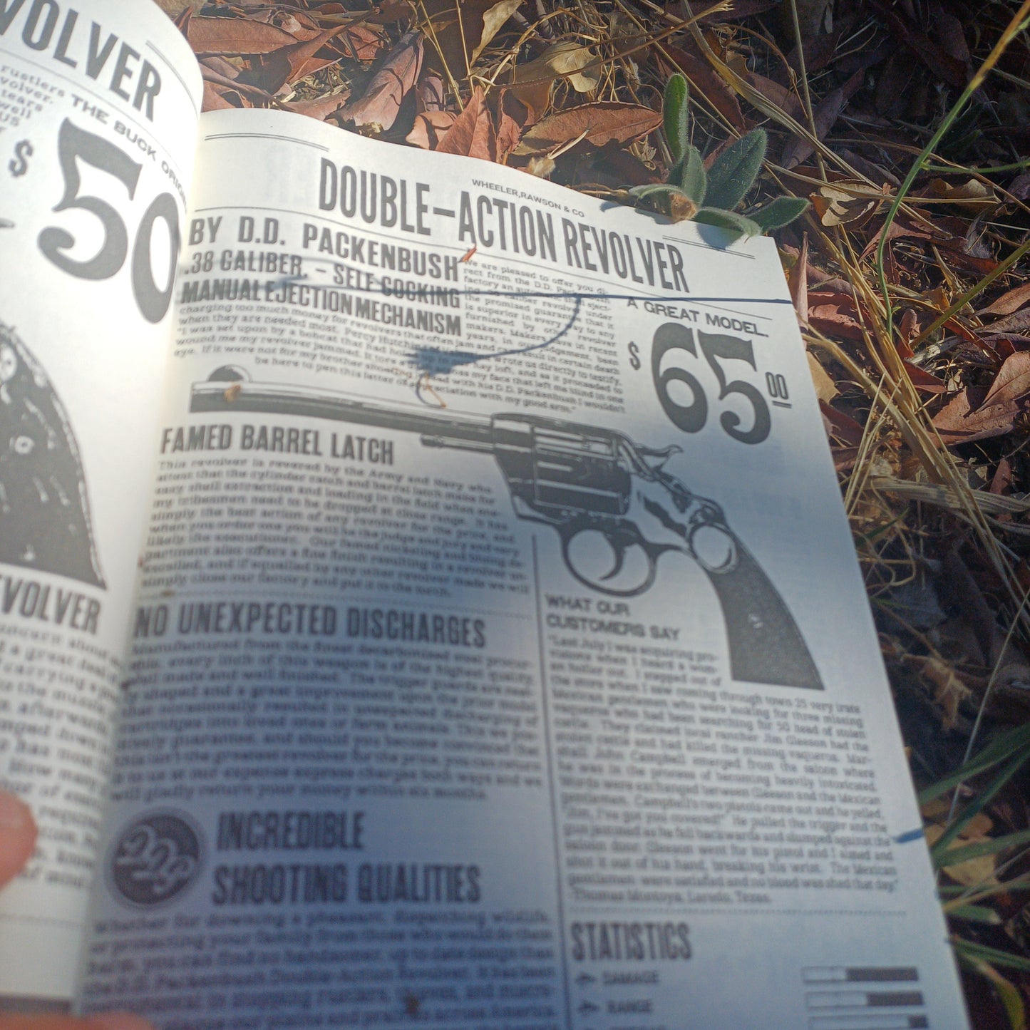 Red Dead Redemption 2 Store Catalog Manual Book Handmade Collection Item