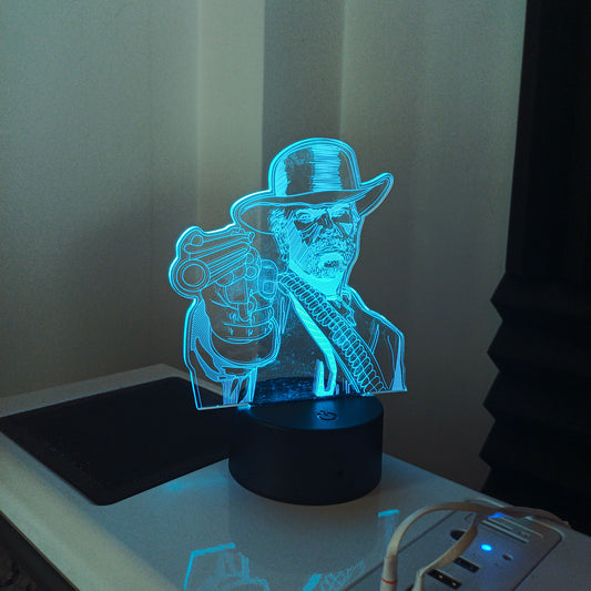 Red Dead Redemption 2 Arthur Morgan Acrylic 3D Lamp