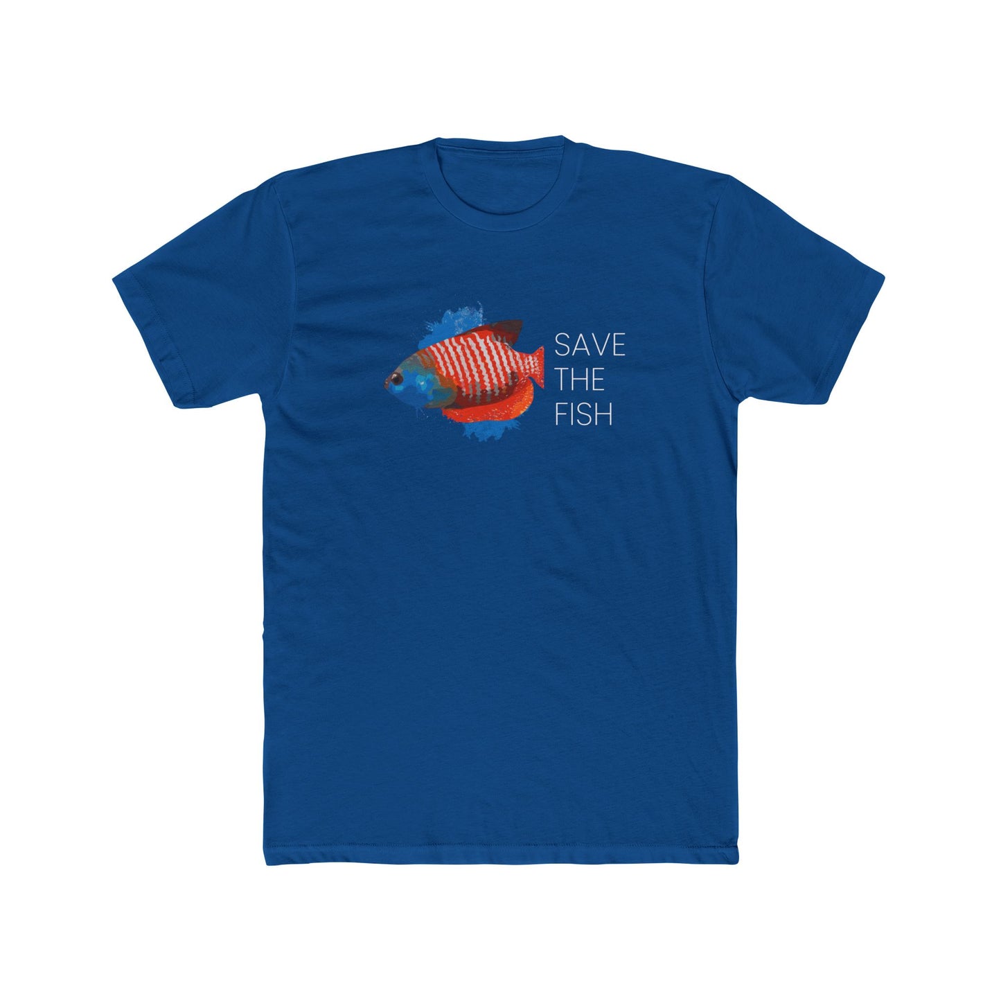 Detroit Become Human Save The Fish Tshirt Unisex Cotton Crew Tee