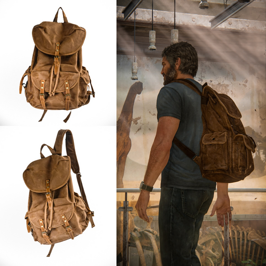 The Last of Us Part II Joel's Handmade Backpack Replica - Joel's Part II Khaki Backpack / 35cmX18cmX45cm Available at 2Fast2See.co
