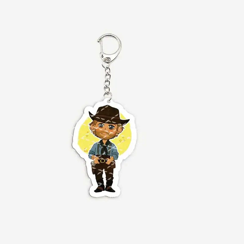 Red Dead Redemption Arthur Morgan Custom Acrylic Keychains - 3 Available at 2Fast2See.co