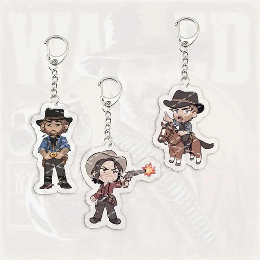Red Dead Redemption Arthur Morgan Custom Acrylic Keychains - 1 Available at 2Fast2See.co