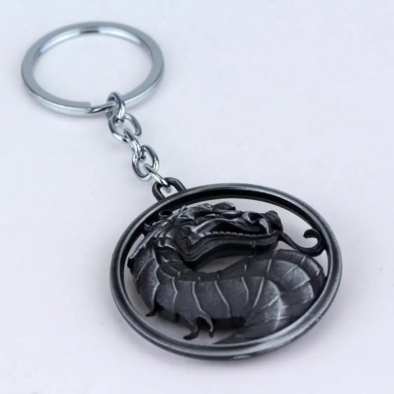 Mortal Kombat Dragon Metal Keychain - Iconic Game-Inspired Design - Available at 2Fast2See.co