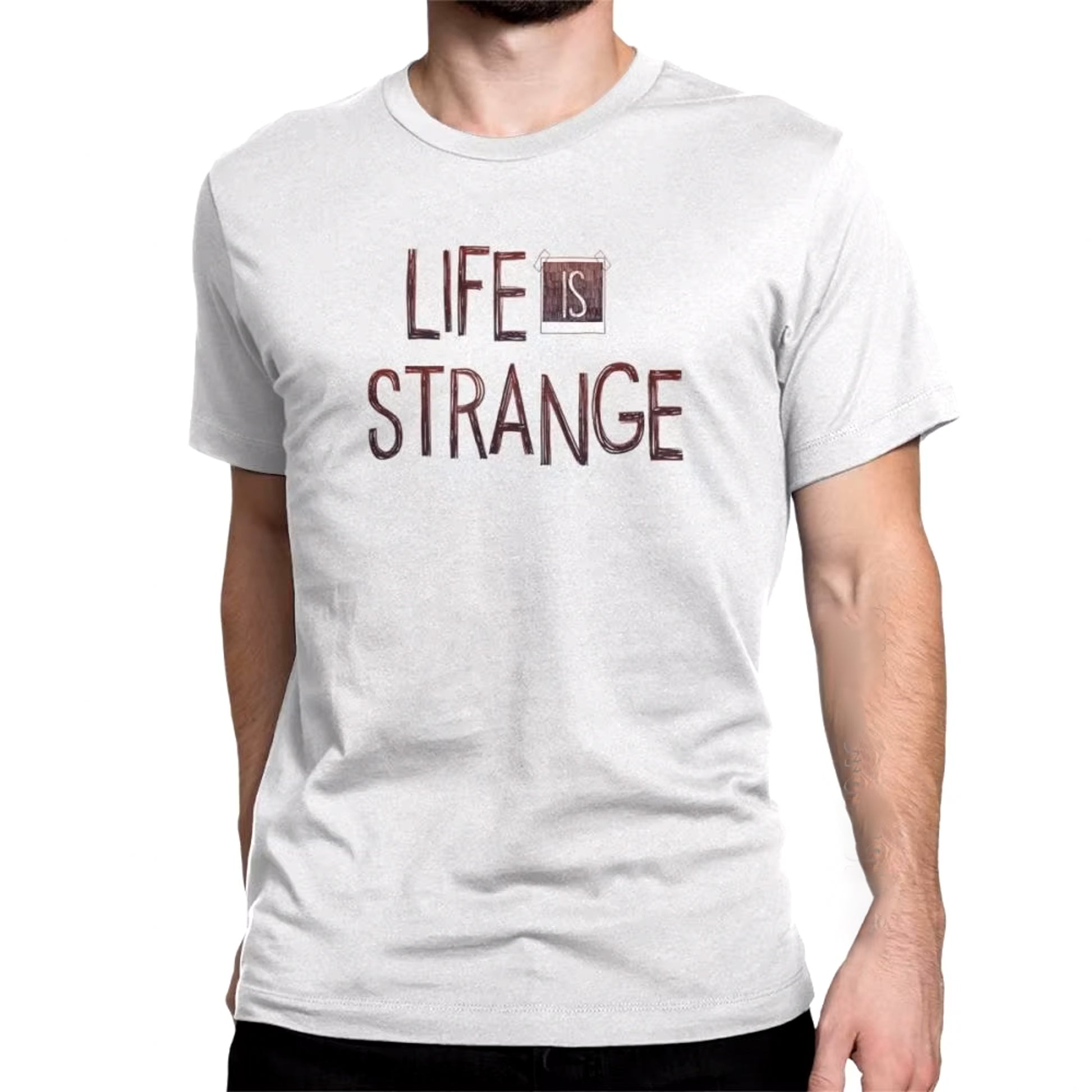 Life Is Strange Inspired Logo Tshirt Vintage Cotton Tee - White / XS Available at 2Fast2See.co
