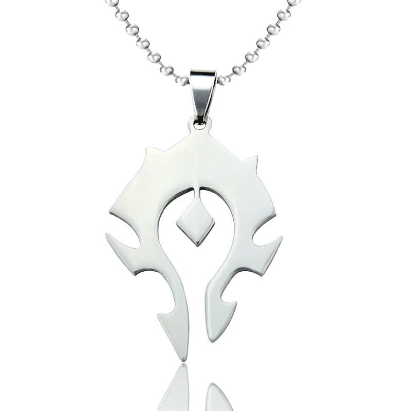 World Of Warcraft Stainless Steel Pendant Necklace - World Of Warcraft Stainless Steel Pendant Necklace Available at 2Fast2See.co