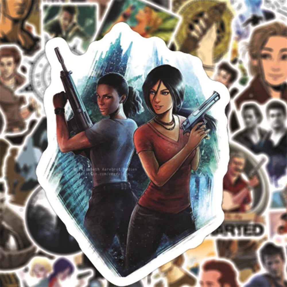 Uncharted 4 Game Inspired Stickers - 3 Sets