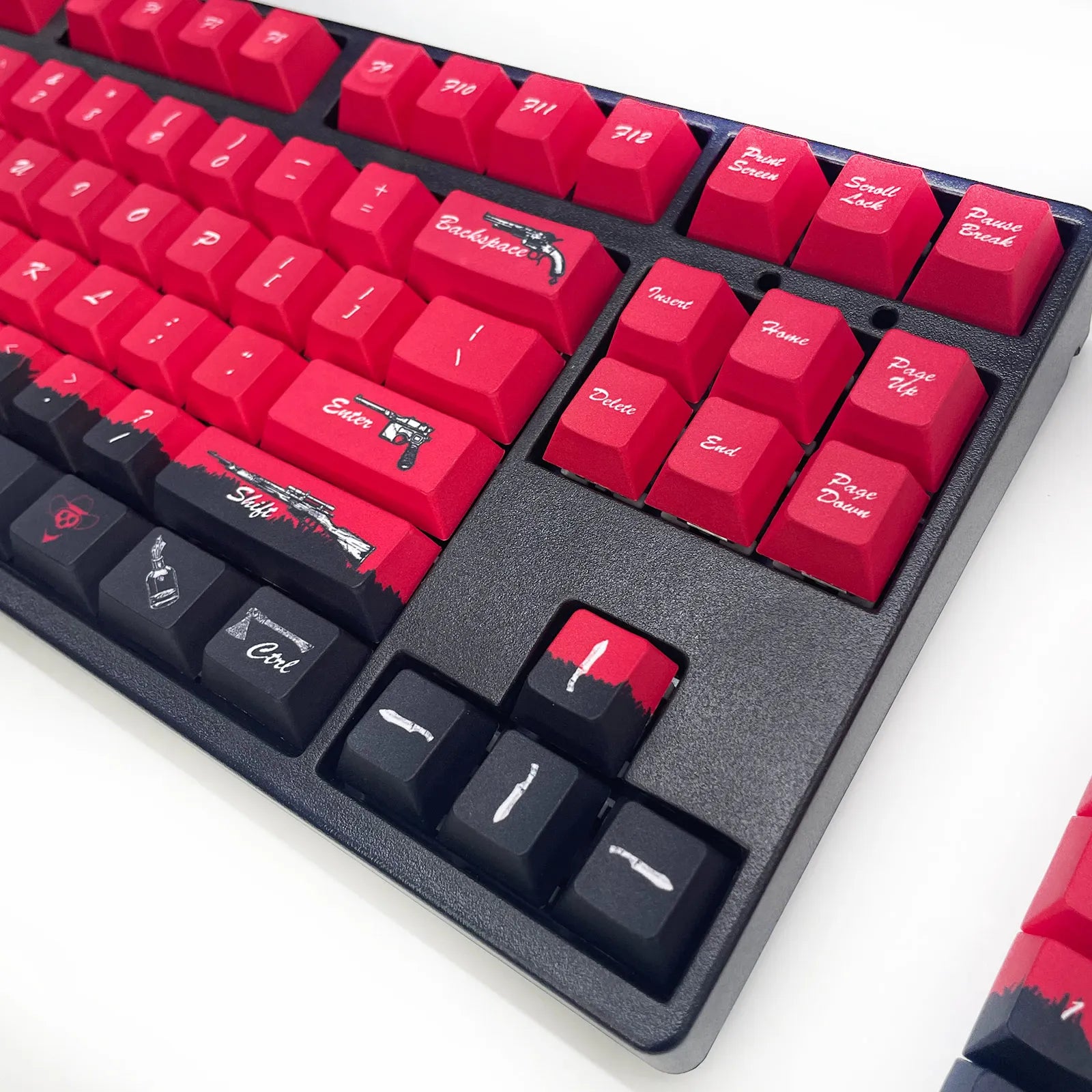 Red Dead Redemption 2 Themed Pbt Keycaps 108 Key Set for Mechanical Keyboard OEM Profile - OEM Profile Available at 2Fast2See.co