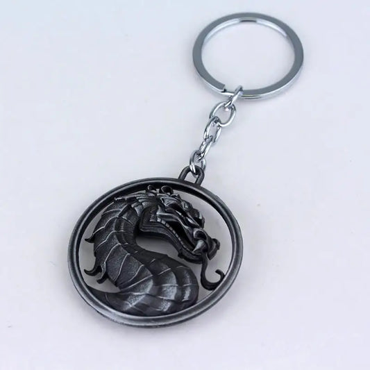 Mortal Kombat Dragon Metal Keychain - Iconic Game-Inspired Design - Available at 2Fast2See.co