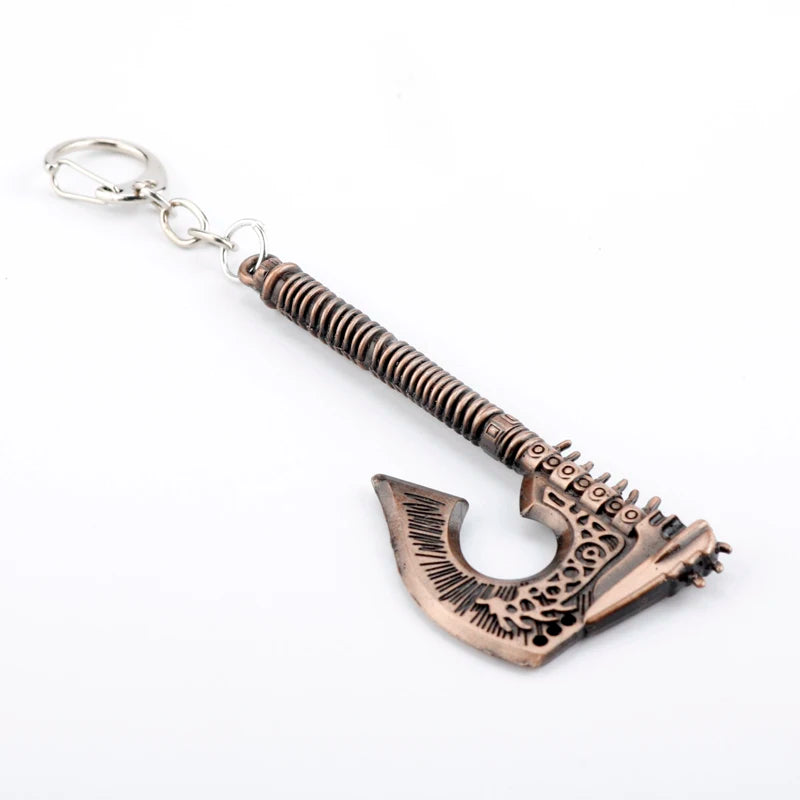 World of Warcraft Axe Keychain Grom Hellscream Gorehowl Axe Keyring