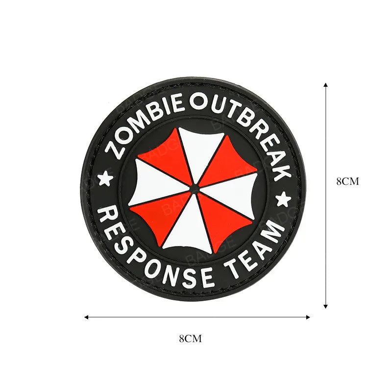 Umbrella Corporation Rubber Military Tactical Patches - Option 7 Available at 2Fast2See.co