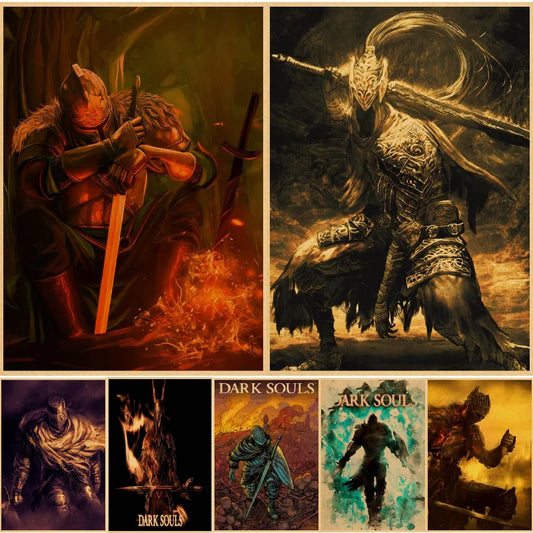 Dark Souls 3 Decorative Vintage Game Posters - Poster 1 / 42 x 30cm Available at 2Fast2See.co