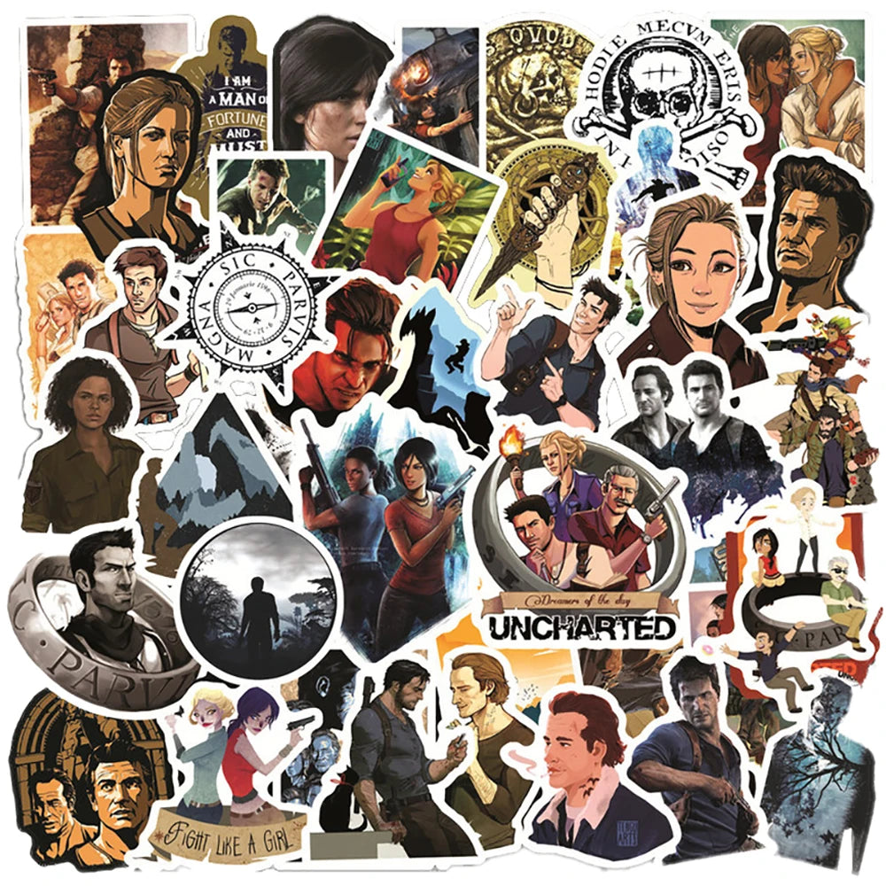 Uncharted 4 Game Inspired Stickers - 3 Sets