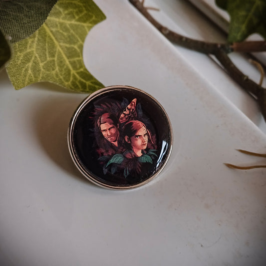 I'd Lose Myself Ellie and Joel The Last of Us Enamel Pin Game Brooch - Default Title Available at 2Fast2See.co